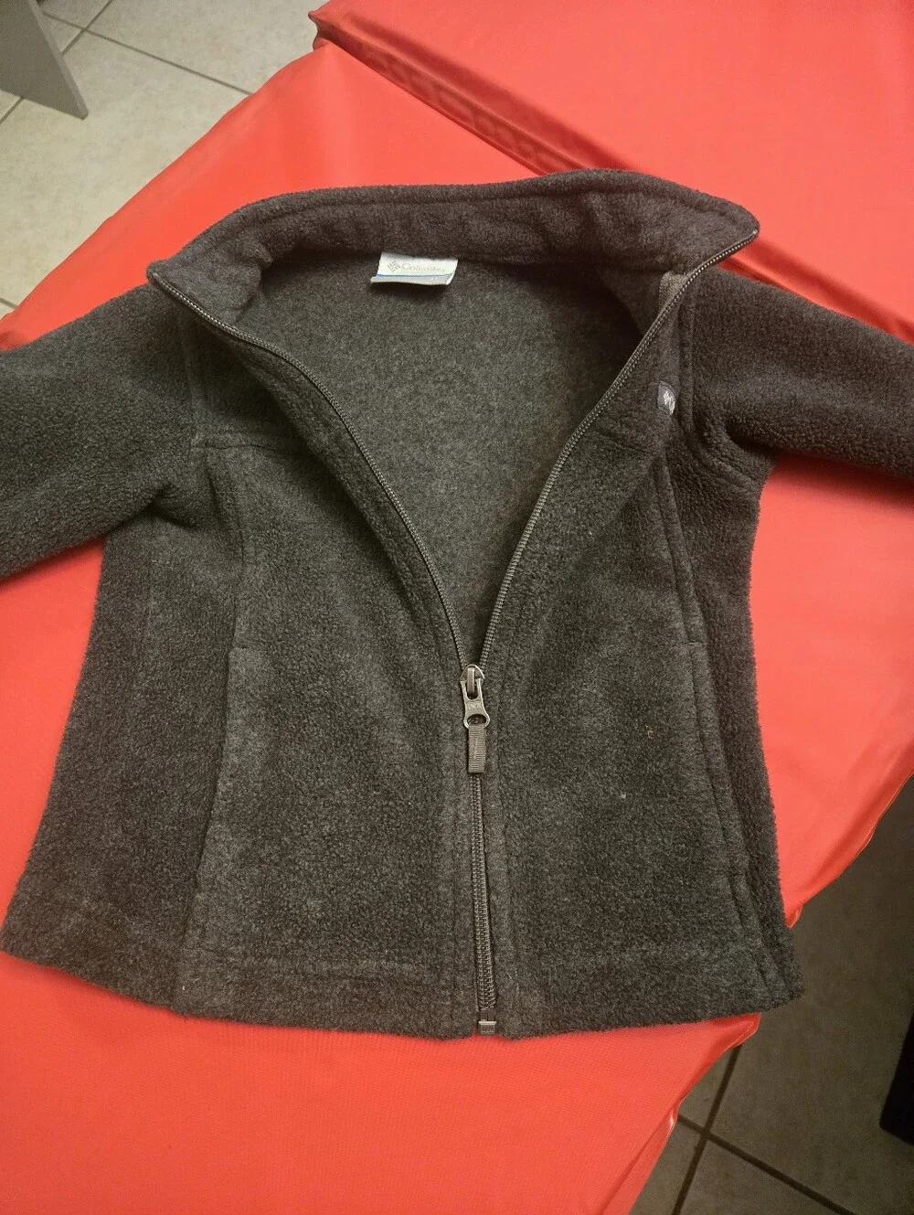 Columbia Toddler Charcoal Black Full-Zip Fleece Jacket